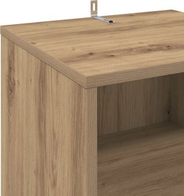 vidaXL Ντουλάπι δίσκων βινυλίου Artisan Δρυς 38 x 33 x 61 εκ