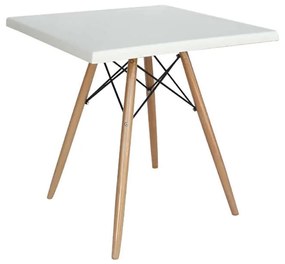 Τραπέζι RANDY Φυσικό Ξύλο/Βερζαλίτ 60x60x71/80x80x4cm