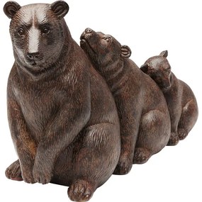 Διακοσμητικό Αρκούδες Που Χαλαρώνουν Καφέ 32x12.5 εκ. (PL) 32x44693x20εκ - Καφέ
