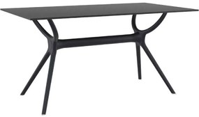 AIR ΤΡΑΠΕΖΙ 140Χ80εκ. BLACK LAMINATE 12mm