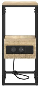 vidaXL Κομοδίνο Sonoma Δρυς 41.5 x 26 x 60.5 εκ Επεξεργασμένο ξύλο