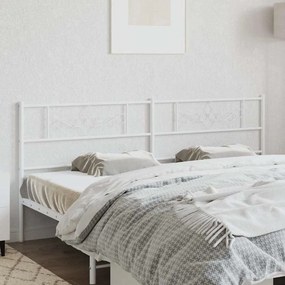 vidaXL Ανταλλακτικό κεφαλάρι Λευκό 200 εκ. Μεταλλικό