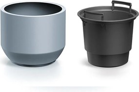Γλάστρα - κασπώ Heos γκρι Y19xΦ29,8εκ