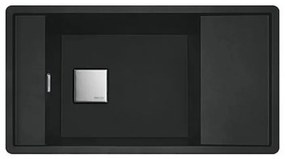 Franke FSG 611-87 Matte Black Ένθετος Γρανιτένιος Νεροχύτης 60cm