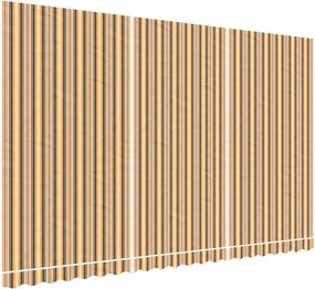 vidaXL Τεντόπανο Ανταλλακτικό Ριγέ Πολύχρωμο 5x3 μ.
