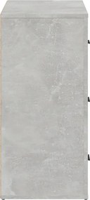 vidaXL Ντουλάπι Γκρι Σκυροδέματος 80x33x70 εκ. Επεξεργασμένο Ξύλο
