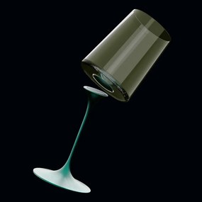 Σετ 2 κρυστάλλινων ποτηριών σαμπάνιας Trebonn SplitGlass 2025133, 320 ml, Ø7.8x12.5 cm, Modular system, Πράσινο