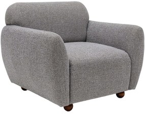 Πολυθρόνα Eddy 560ARE1727 90x86x86cm Light Grey