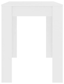 Τραπεζαρία Λευκή 120 x 60 x 76 εκ. από Μοριοσανίδα - Λευκό