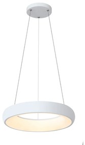 InLight Κρεμαστό φωτιστικό LED 110W 3CCT από λευκό ακρυλικό D:60cm (42023-A-White)