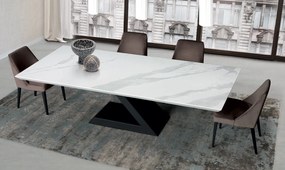 Τραπέζι Zagor Fixed 200x100x76 - Shining painted extralight glass