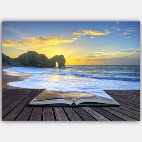 Πίνακας Καμβάς 441HPE1802 100x70cm Multi Wallity Οριζόντιοι Ξύλο, Καμβάς