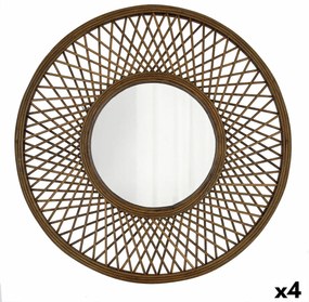 Τοίχο καθρέφτη Vinthera Moa ρατάν Φυσικό 59 cm (4 Μονάδες)