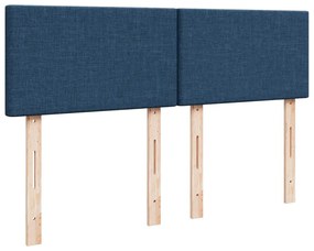 ΚΡΕΒΑΤΙ BOXSPRING ΜΕ ΣΤΡΩΜΑ ΜΠΛΕ 140X200 ΕΚ. ΥΦΑΣΜΑΤΙΝΟ 3289778