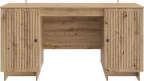 vidaXL Γραφείο Artisan Δρυς Επεξεργασμένο Ξύλο 142,5 x 50 x 75 εκ.