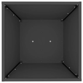 vidaXL Κάθετος Κήπος Πηλού Μαύρη Γλάστρα 40x40x100 εκ, Χάλυβας