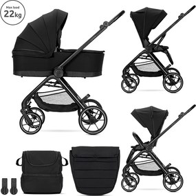 BABY STROLLER VENICE BLACK 2in1 up to 22 kg with p