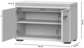 Αποθηκευτικό σκαμπό Phantom plus