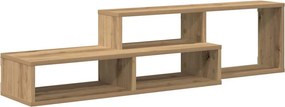 vidaXL ΡάφιΤηλεόρασηςΤοίχου 120x25x28,5εκ Επεξεργασμένο Ξύλο