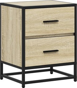 vidaXL Κομοδίνα Sonoma Δρυς 40x31x50 εκ. Επεξεργασμένο Ξύλο