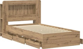 vidaXL Καλάθι με αποθήκη και κεφαλάρι Artisan Δρυς 80 x 200 cm