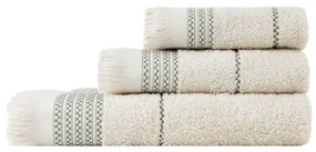 Πετσέτες Plush (Σετ 3τμχ) Light Beige Nima Σετ Πετσέτες 70x140cm 100% Βαμβάκι