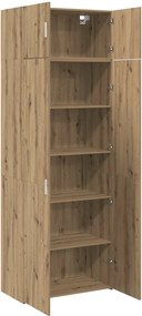 vidaXL Ντουλάπι αποθήκευσης 2 pcs Artisan Oak 80 x 42,5 x 225 εκ