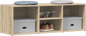vidaXL Πάγκος Αποθήκ. Παπουτσιών Sonoma Δρυς 102x35x35 εκ. Επεξ. Ξύλο