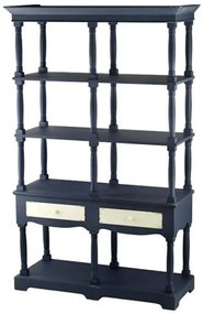 Ραφιέρα Δαπέδου Gerald 88634-BLUE 129,5x49,5x207cm Dark Blue-Beige