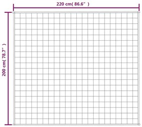 Κουβέρτα Βαρύτητας Ανοιχτό Κρεμ 200 x 220 εκ. 13 κ. Υφασμάτινη - Κρεμ