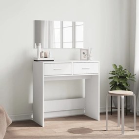 vidaXL Μπουντουάρ με Καθρέφτη Λευκό 80 x 39 x 80 εκ.