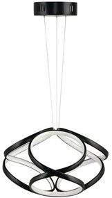Φωτιστικό Οροφής Apeiro 166PRG1177 35x35x80cm Led 60-80W 6500K Black Opviq