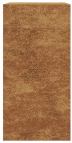 Ράφι για καυσόξυλα 60x40x80 cm Ατσάλι σκληρυθέν στον αέρα - Καφέ