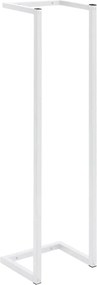vidaXL Βάση για Πετσέτες Επιτοίχια Λευκή 25 x 20 x 95 εκ. Ατσάλινη