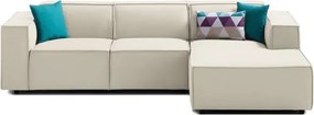 Stewehome Zeus Μπεζ Γωνιακός Καναπές 260x177x177 cm