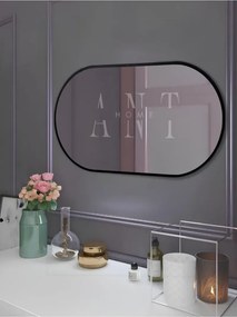 Stewehome Διακοσμητικός καθρέφτης τοίχου MDF οβάλ 90x50 cm