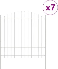 vidaXL Φράχτης Κήπου WOERDEN 7 τμχ. 170 x 215 cm Λευκό