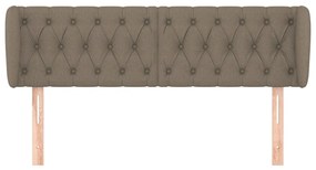vidaXL Κεφαλάρι με Πτερύγια Taupe 163x23x78/88 εκ. Υφασμάτινο