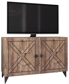 TV Furniture in Walnut  100x35x53.5 cm.