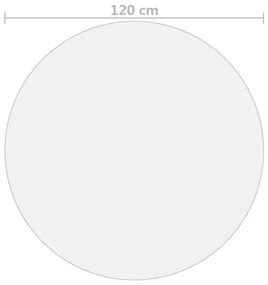 vidaXL Προστατευτικό Τραπεζιού Ματ Ø 120 εκ. / 1,6 χιλ. από PVC