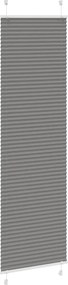 vidaXL Πλισέ περσίδα Ανθρακί 55x200 cm Πλάτος υφάσματος 54,4 cm