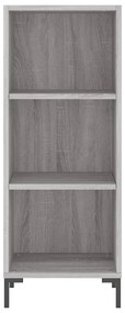 vidaXL Μπουφές Sonoma Γκρι 34,5 x 34 x 180 εκ. από Επεξεργασμένο Ξύλο