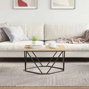 vidaXL Τραπεζάκι σαλονιού Sonoma Δρυς 80 x 80 x 45 cm