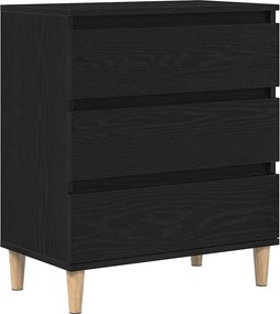 vidaXL Πλαϊνό γραφείο Μαύρη Οξυά 60 x 35 x 70 cm Επεξεργασμένο Ξύλο