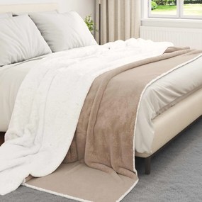 vidaXL Κουβέρτα Καμηλοπάρδαλη 220 x 240 cm Μαλλί