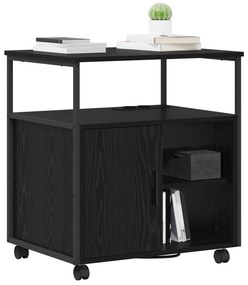 vidaXL Γραφείο Ντουλάπι Μαύρη δρυς 60 x 46 x 67 εκ. Επεξεργασμένο ξύλο
