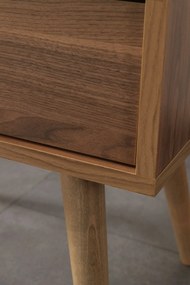 Κομοδίνο Καρυδί RONUBRI 55x55x30