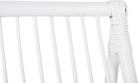 ΠΟΛΥΘΡΟΝΑ GRINN HM9815.03 ΡΑΒΔΟΙ RATTAN ΣΕ ΛΕΥΚΟ 56,5x73,5x79,5Υ εκ.