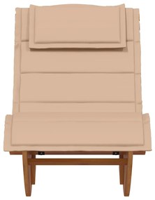 vidaXL Ξαπλώστρα 2 pcs Καφέ 60 x 154 x 74εκ Μασίφ ξύλο ακακίας