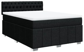 ΚΡΕΒΑΤΙ BOXSPRING ΜΕ ΣΤΡΩΜΑ ΜΑΥΡΟ 160X200 ΕΚ. ΥΦΑΣΜΑΤΙΝΟ 3289428